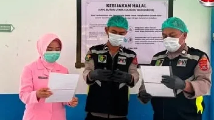 Sidokkes Polres Buton Utara Lakukan Uji Keamanan Pangan Program MBG