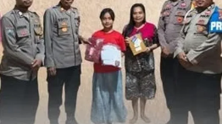 Polres Butur Salurkan Perlengkapan Sekolah Siswa Kurang Mampu