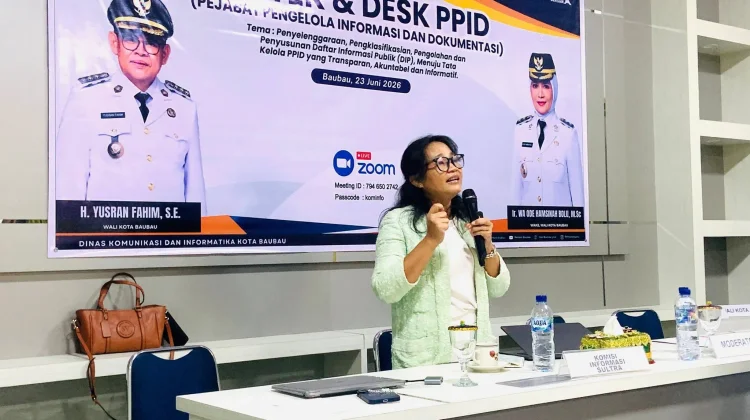 Semangat Peserta Bimtek PPID Baubau Tuai Pujian Komisi Informasi Sultra