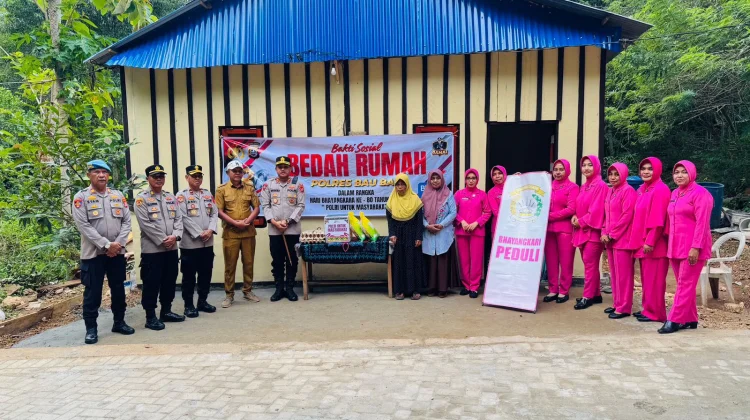 Polres Baubau Wujudkan Mimpi Warga Miliki Rumah Layak