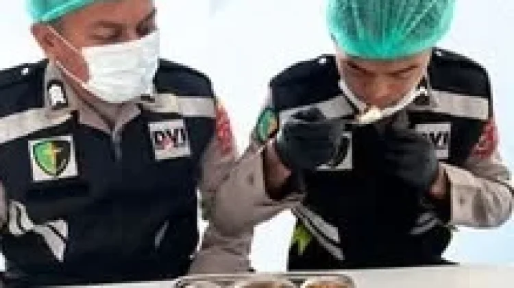 Sidokkes Polres Butur Pastikan Makanan Program MBG Aman