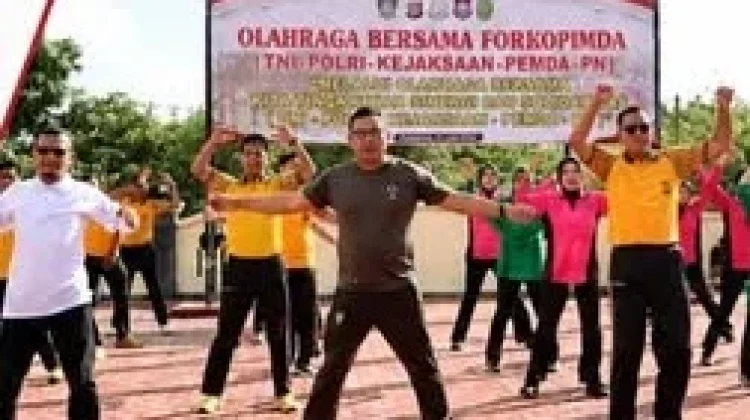 Kapolres Butur Ajak Forkopimda Perkuat Kebersamaan lewat Olahraga Bersama