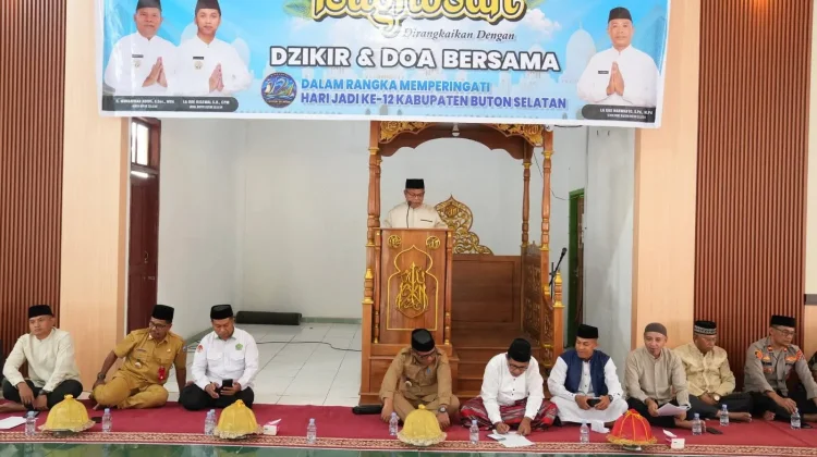Istigosah Hari Jadi ke-12, Pemkab Buton Selatan Perkuat Doa dan Sinergi Pembangunan