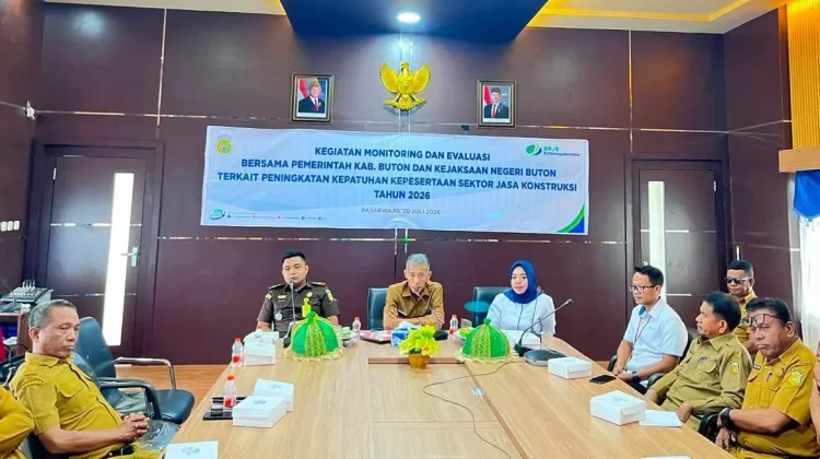 Pemkab Buton Perkuat Kepatuhan BPJS Ketenagakerjaan di Sektor Jasa Konstruksi