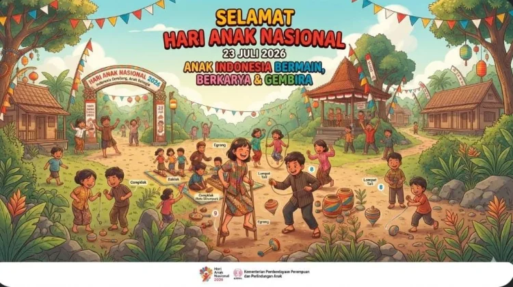 Hari Anak Nasional 2026, Anak Diajak Kembali Bermain Tradisional