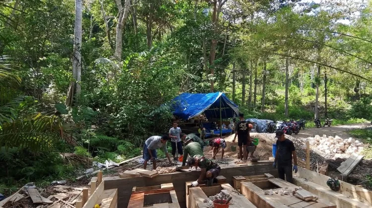 Pembangunan Jembatan Wakangka Masuki Tahap Penguatan Cofferdam