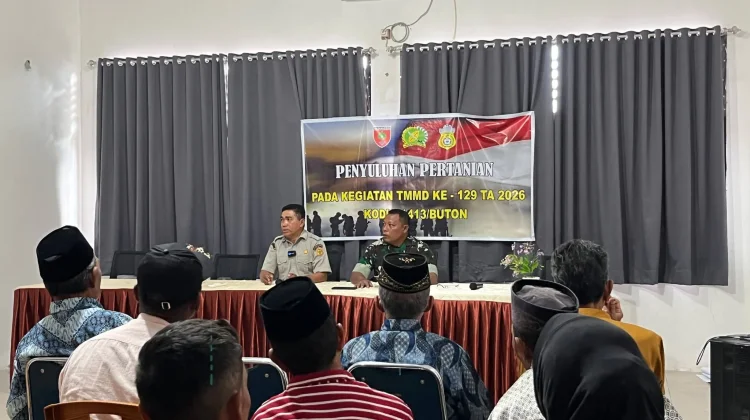 Satgas TMMD ke-129 Kodim 1413/Buton Beri Penyuluhan Pertanian