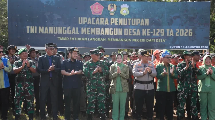 TMMD ke-129 Kodim 1413/Buton Resmi Ditutup