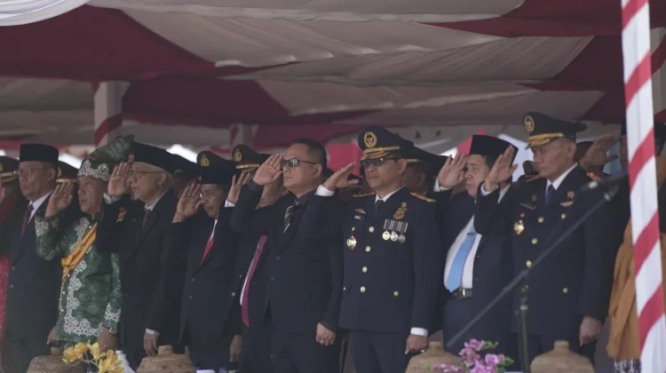 Topan Sopuan Hadiri Upacara Detik-Detik Proklamasi HUT RI Ke-81