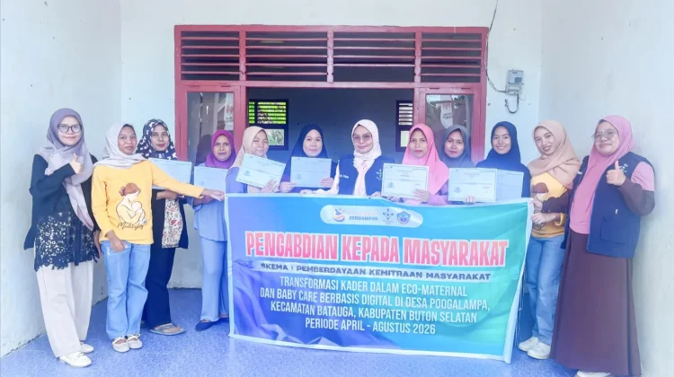 Tim PKM Politeknik Baubau Dorong Desa Sehat Digital di Poogalampa