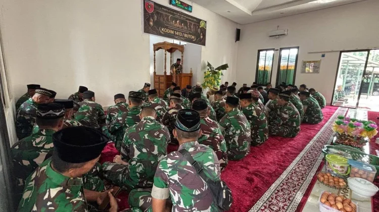 Peringati Maulid, Kodim 1413/Buton ajak Prajurit Teladani Akhlak Rasulullah
