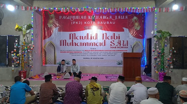 Peringati Maulid Nabi dan HUT RI, Warga PKJ Baubau Perkuat Ukhuwah dan Kerukunan