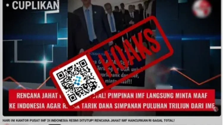 HOAKS Kantor IMF di Indonesia Ditutup TNI dan Polri