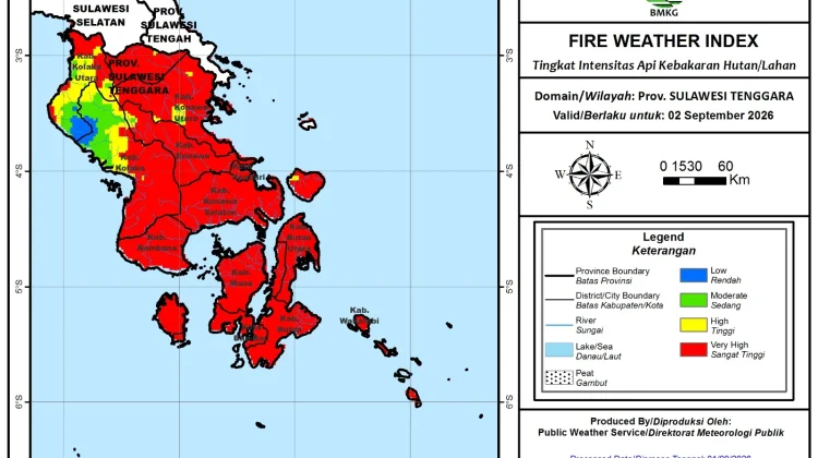 BMKG Baubau Prediksi Intensitas Api 2 September 2026