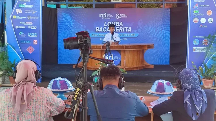 Hari Pertama Lomba Baca Berita RRI Baubau 2026, 20 Pelajar Tampil Adu Kemampuan