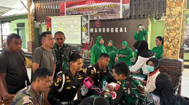 HUT ke-81 TNI, Kodim 1413/Buton Kumpulkan 79 Kantong Darah