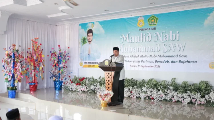 Bupati Buton Ajak Masyarakat Teladani Akhlak Rasulullah