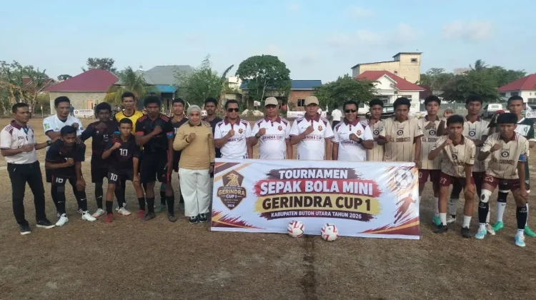 Bupati Buton Utara Buka Gerindra Cup I 2026, Diikuti 38 Klub