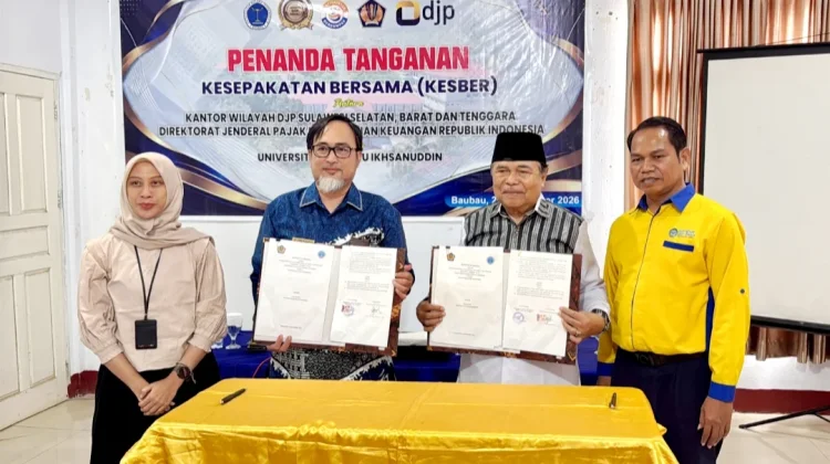 Kanwil DJP Sulselbartra dan Unidayan Sepakati Pembentukan Tax Center