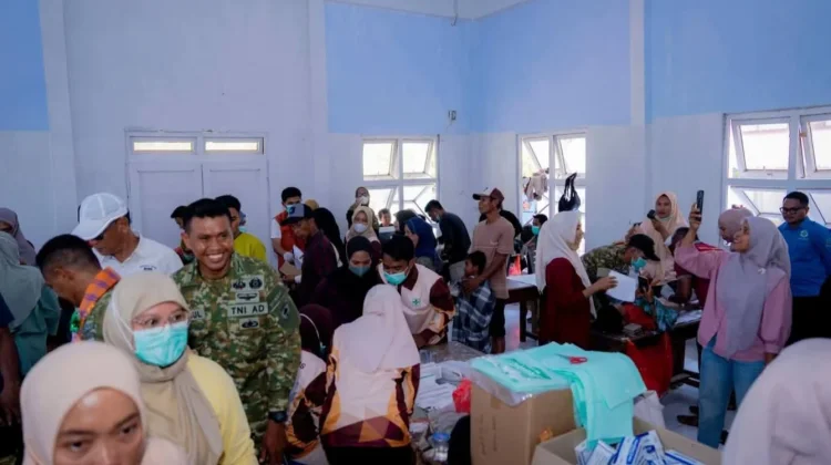 HUT Ke-81 TNI, Baksos Kesehatan Layani 270 Warga Buton Tengah