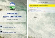 Prakiraan Tinggi Gelombang Sultra 16 Februari 2026