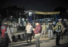 Personel Gabungan Polres Buton Patroli Malam Ramadan