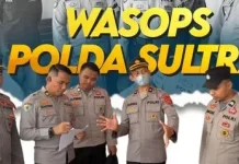 Tim Was Ops Polda Sultra Cek Kesiapan Pos Pam Butur