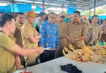 Jelang Idul Fitri, Bupati Butur Sidak Pasar dan Ritel Pastikan Pangan Aman