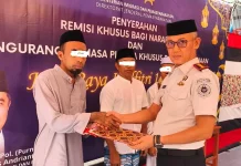 Ratusan Napi Lapas Baubau Terima Remisi Idul Fitri 1447 H