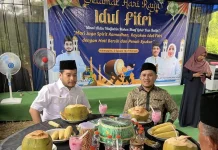 Silaturahmi Lebaran, Bupati Buton Hadiri Open House Wabup