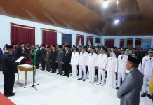Bupati Adios Lantik Ratusan Pejabat, Fokus Penguatan Kinerja Birokrasi