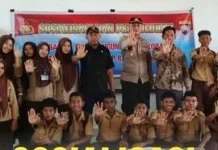 Pelajar SMAN 3 Kulisusu Diedukasi Bahaya Narkoba