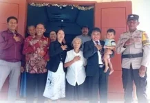 Polsek Kulisusu Barat Amankan Ibadah Paskah di Desa Karya Bakti