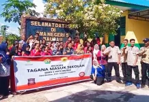 Tagana Masuk Sekolah Perkuat Budaya Siaga Bencana di Baubau