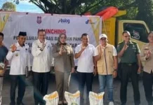 Dukung Ketahanan Pangan Polres Butur Ikut Launching Penyaluran Bansos