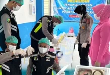 Sidokkes Polres Butur Uji Alat Deteksi Keamanan Pangan