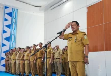 Disiplin dan Tata Kelola Ditekankan, Wagub Pimpin Apel Gabungan ASN Sultra