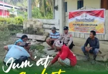 Jumat Curhat Polsek Kulisusu Barat Pererat Kedekatan Polisi dan Warga Desa Mekar
