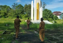 Sambut Harkitnas Dinsosnaker Baubau Siapkan Taman Makam Pahlawan