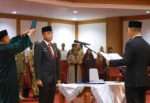 Gubernur Sultra Lantik Muhammad Fadlansyah sebagai Penjabat Sekda