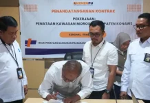 BPBPK Sultra Teken Kontrak Penataan Kawasan Morosi Konawe