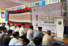 Lapas Baubau Gelar Salat Iduladha Bersama Ratusan Warga Binaan