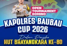 Sambut HUT Bhayangkara ke-80, Polres Baubau Gelar Turnamen Domino