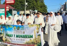 Ribuan Warga Meriahkan Pawai Damai Muharram di Baubau