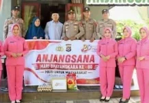 Polres Buton Utara Anjangsana ke Purnawirawan dan Warakawuri