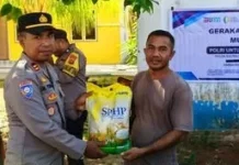 Gerakan Pangan Murah Polres Butur Disambut Antusias Warga