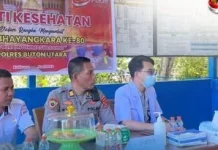 Polres Butur Beri Layanan Kesehatan Warga Desa Rombo