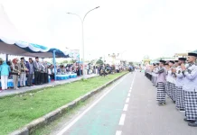 Wali Kota dan Wawali Baubau Beri Semangat Kafilah MTQ Sultra