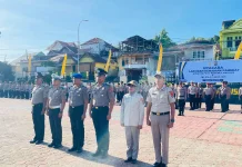 Sebanyak 68 Personel Polres Baubau Terima Kenaikan Pangkat