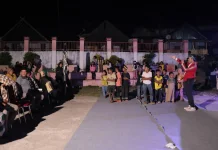 Warga Sandang Pangan Antusias Nonton Film Budaya Gratis Layar Benteng